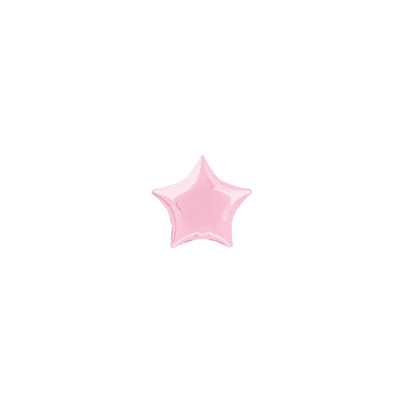 Folieballong Ljusrosa Stjärna