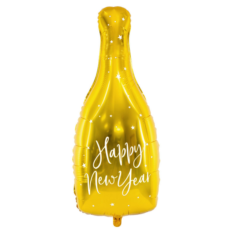 Champagneflaska Happy New Year Folieballong
