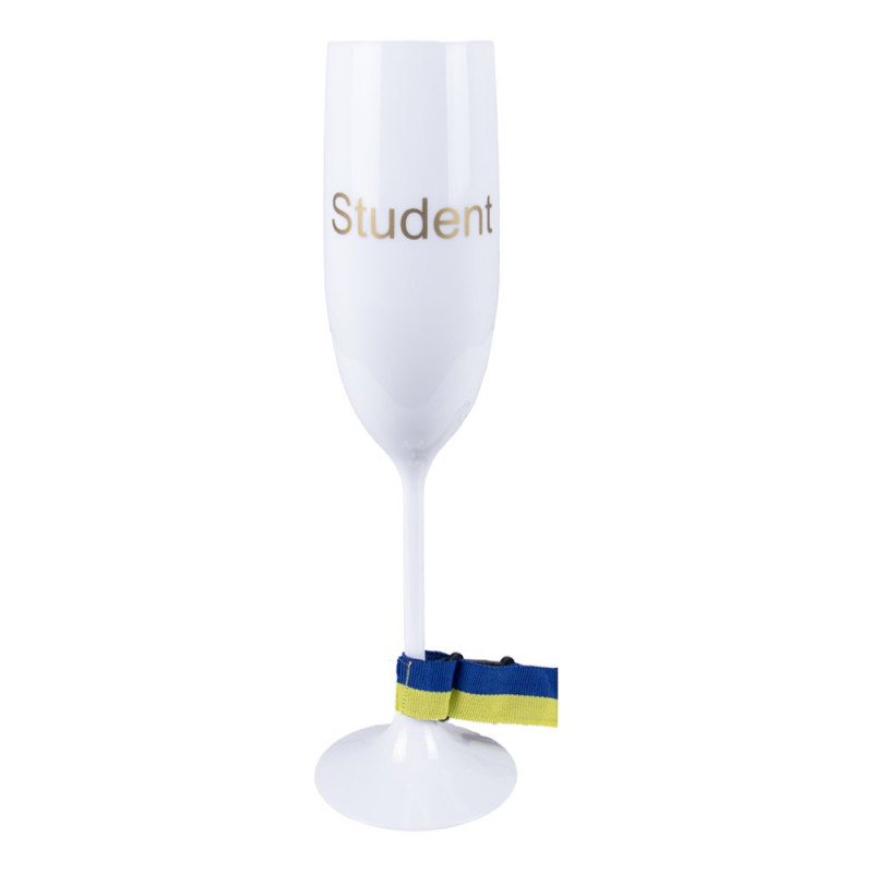 Champagneglas Student med Band - 1-pack