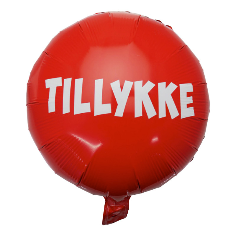 Folieballong Rund Tillykke