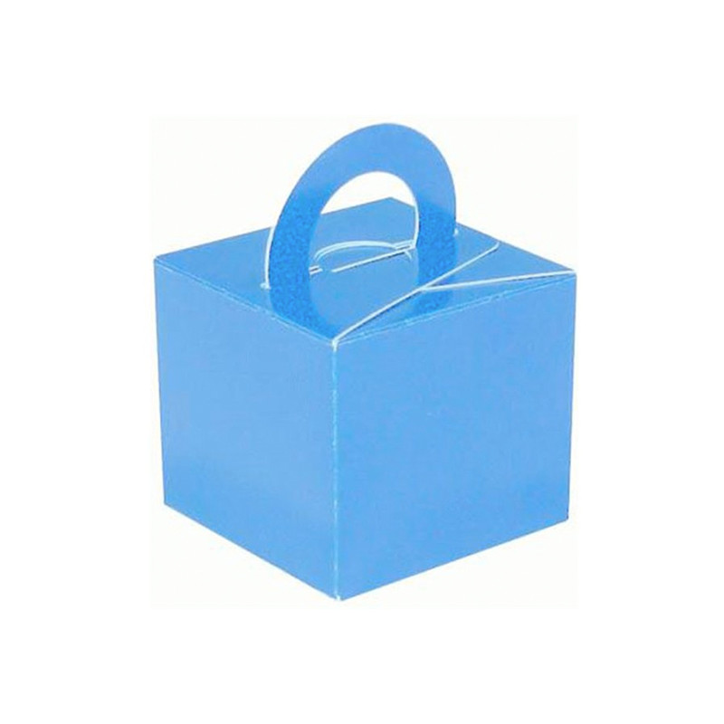 Ballongvikt Presentbox av Papp Ljusblå - 10-pack