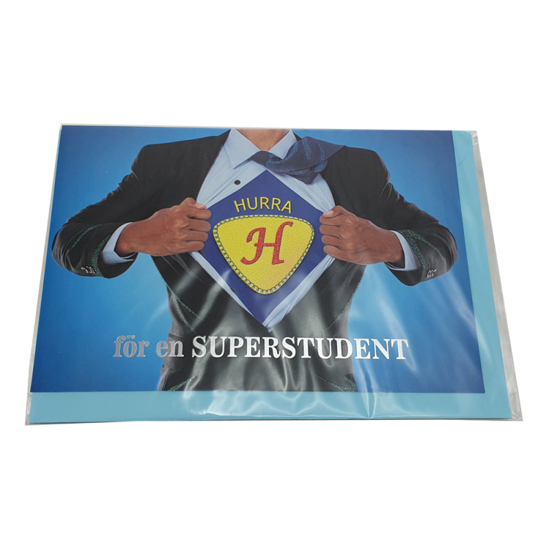 Kort Superstudent - 12,5 x 18 cm