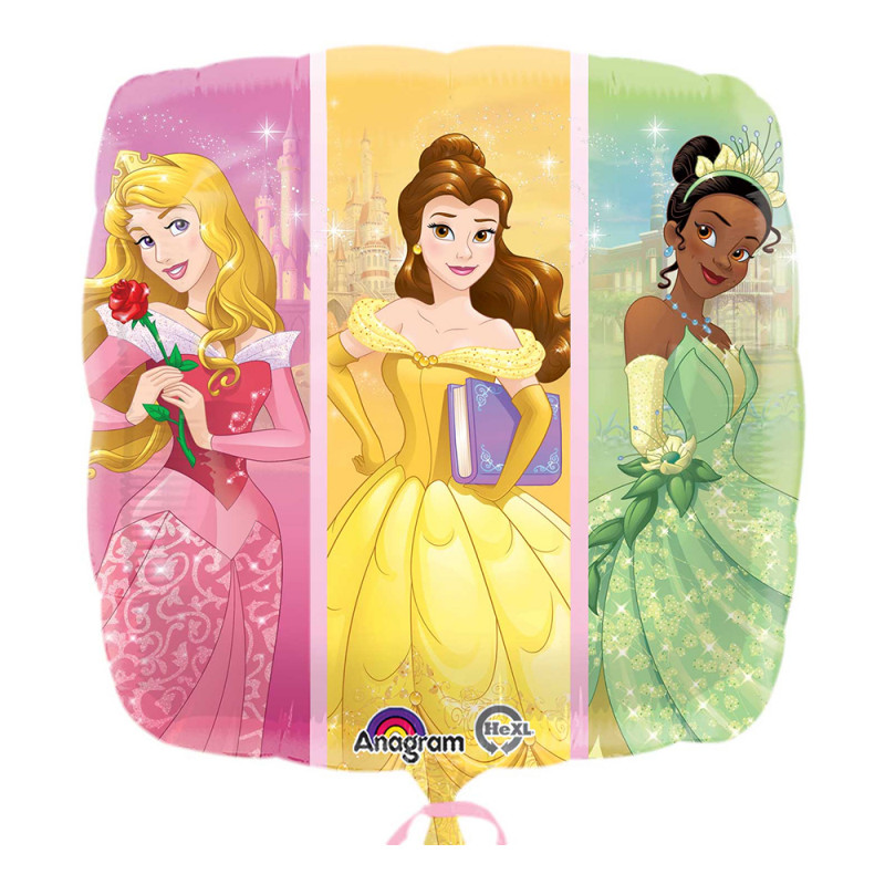 Folieballong Kvadrat Disneyprinsessor