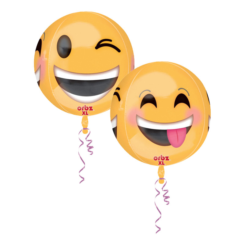 Folieballong Orbz Smiley