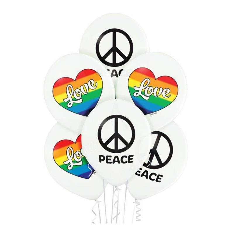 Ballonger Love & Peace - 6-pack