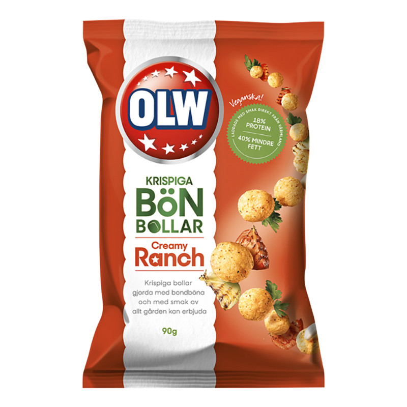 OLW Bönbollar Ranch - 90 gram