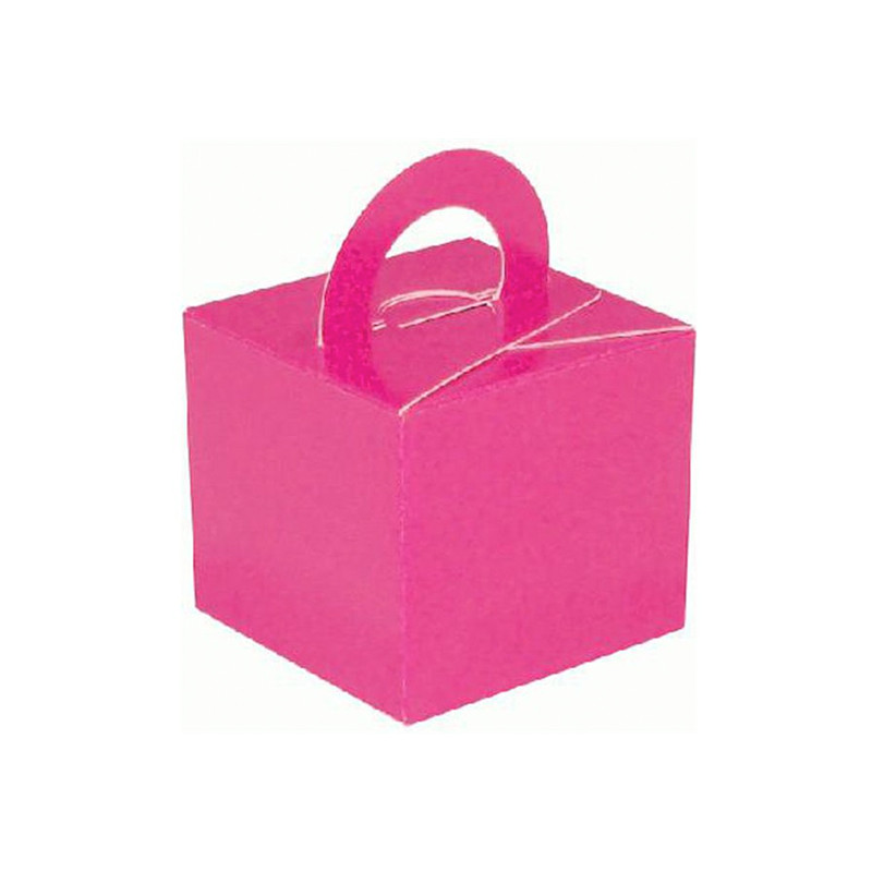 Ballongvikt Presentbox av Papp Rosa - 10-pack