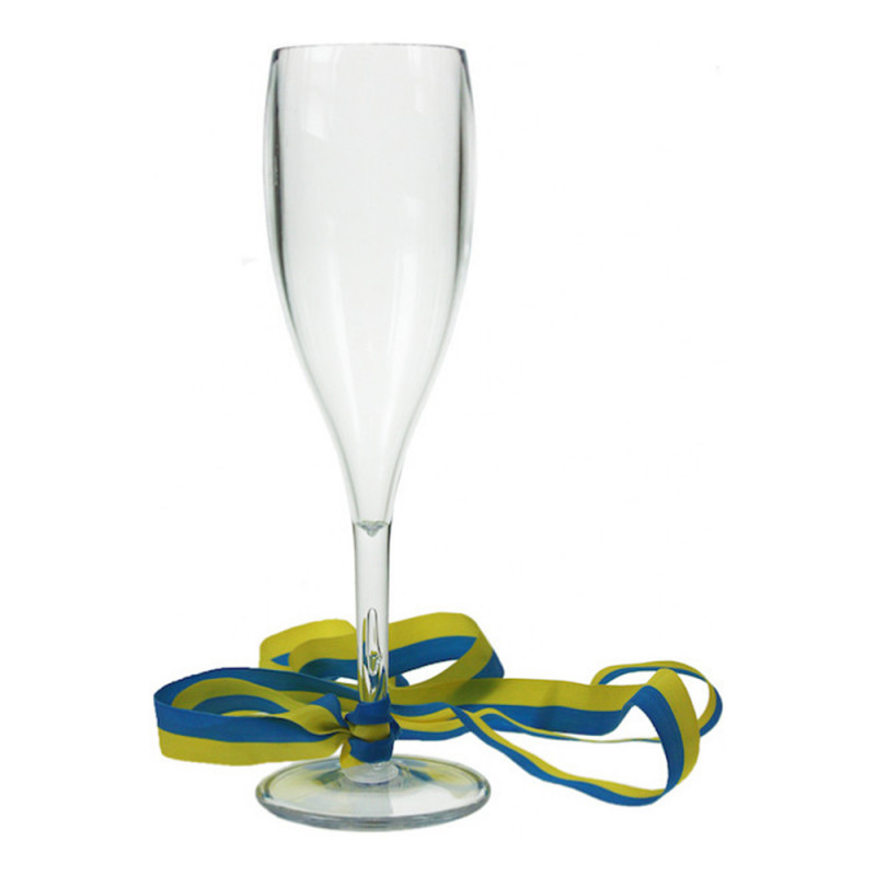 Champagneglas med Band till Studenten - 1-pack