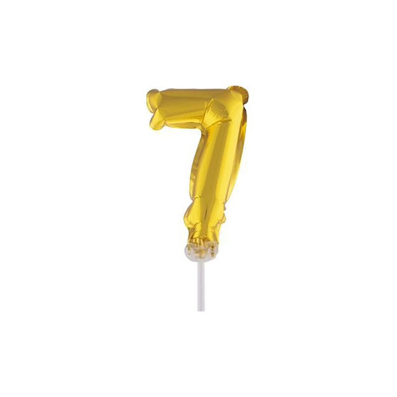 Sifferballong Mini Guld - Siffra 7