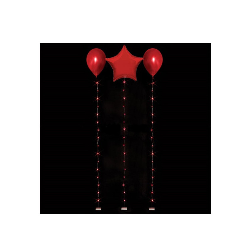 LED-slinga för Ballonger - Röd 1.0 m