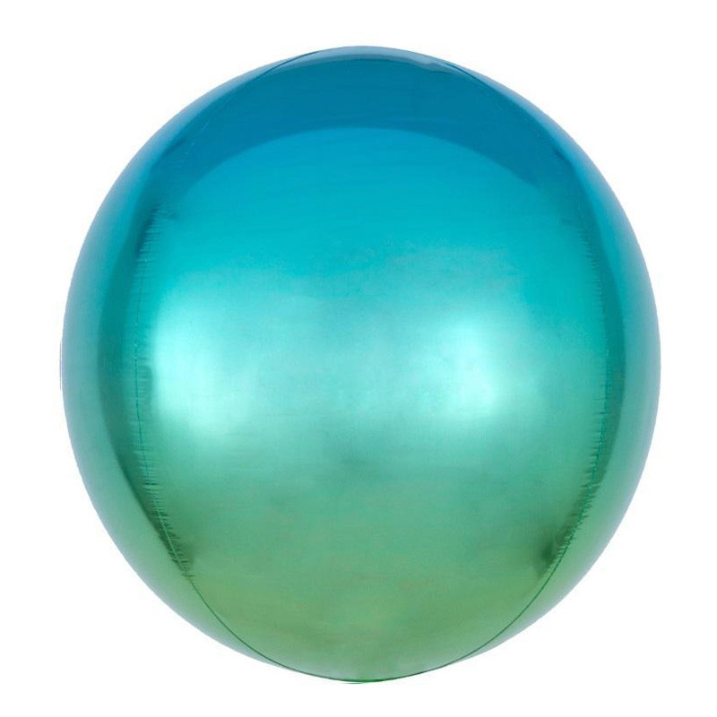 Folieballong Orbz Blå/Grön