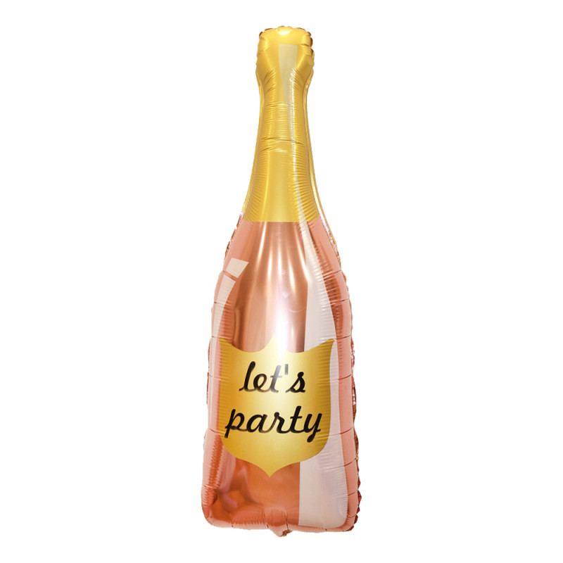 Folieballong Champagneflaska Lets Party - 1-pack