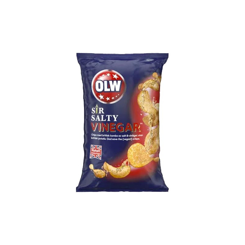 OLW Salty Vinegar Chips - 175 gram