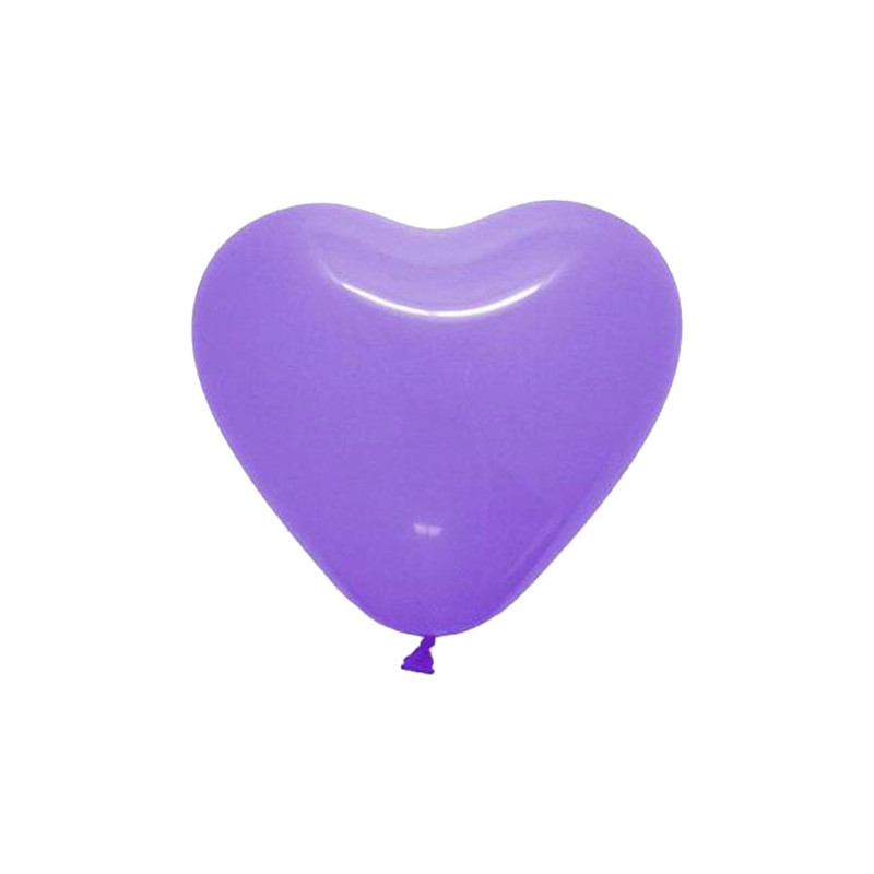 Hjärtballonger Lila - 25-pack
