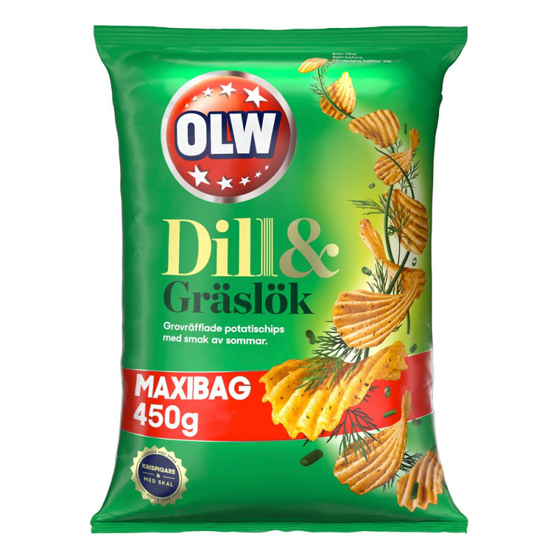 OLW Maxibag Dill & Gräslök - 450 gram