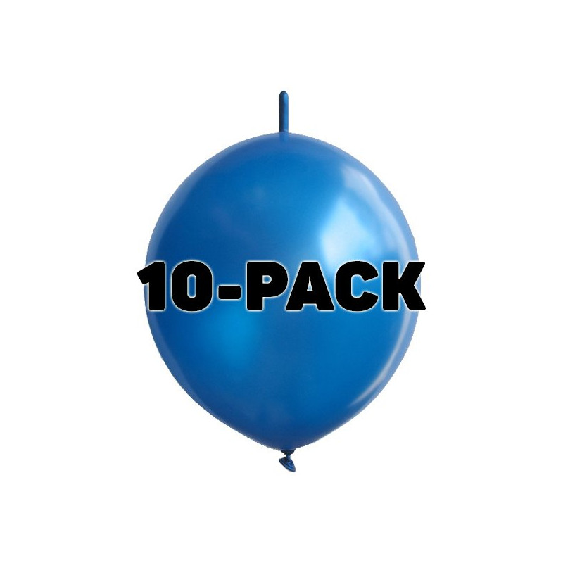 Kedjeballonger Blåa - 10-pack