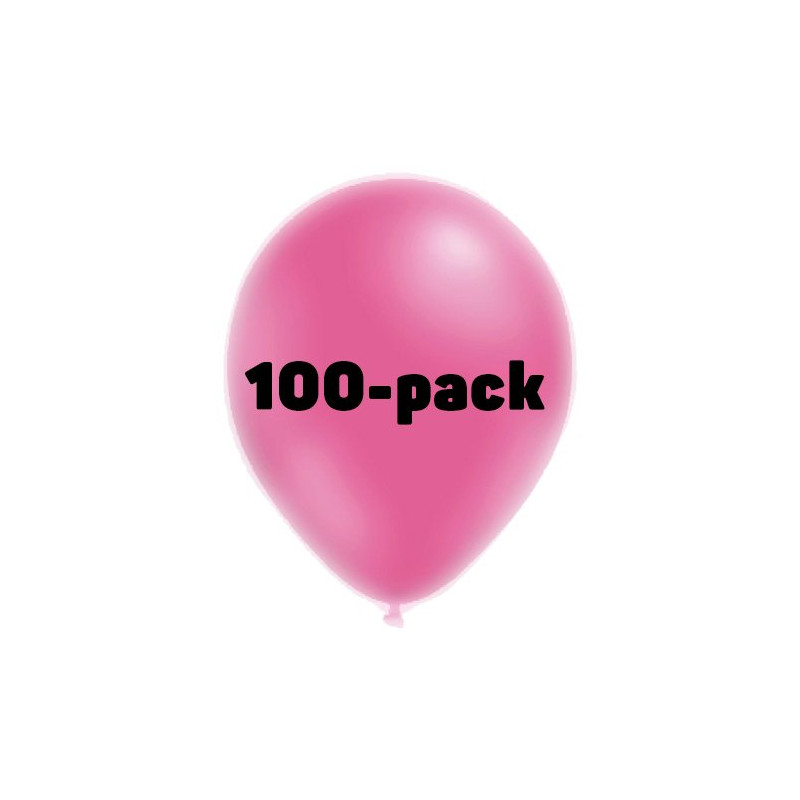 Ballonger Neonrosa - 100-pack