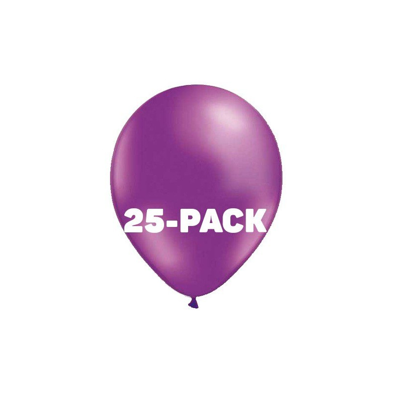 Ballonger Lila Metallic - 25-pack