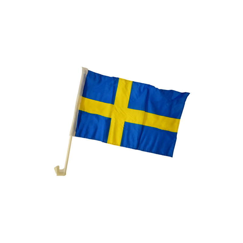 Bilflagga Sverige - 2-pack