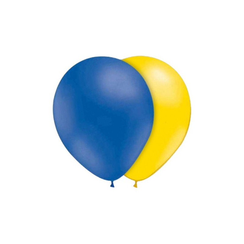 Ballonger Blå/Gula - 100-pack