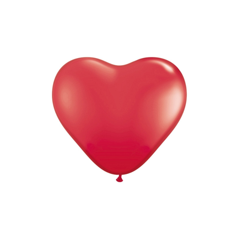Hjärtballonger Röda - 50-pack