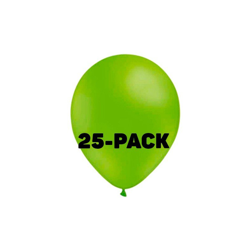Stora Ballonger Limegröna - 25-pack