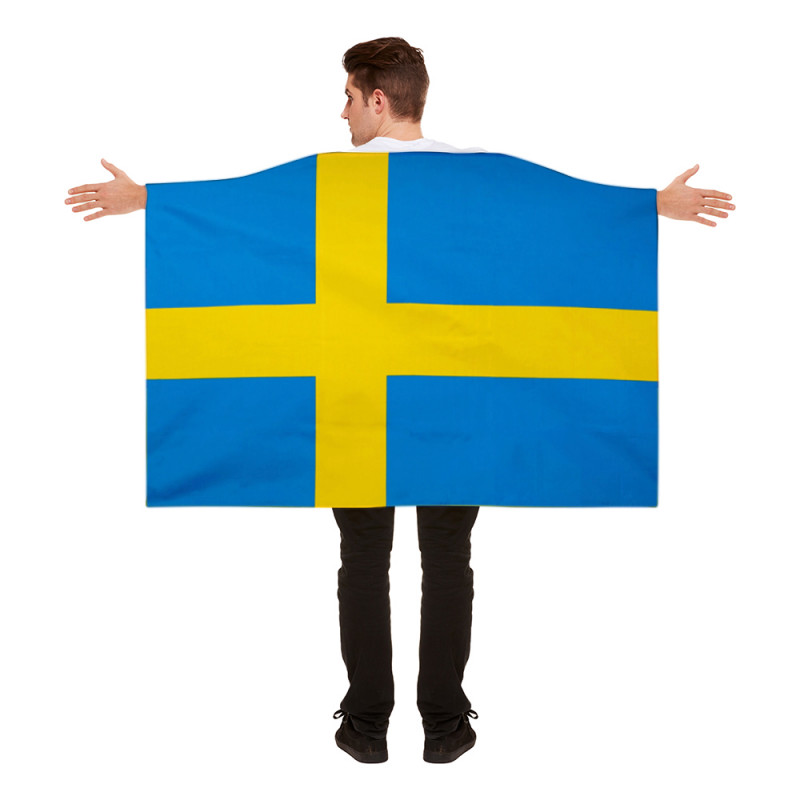 Flaggcape Sverige - One size