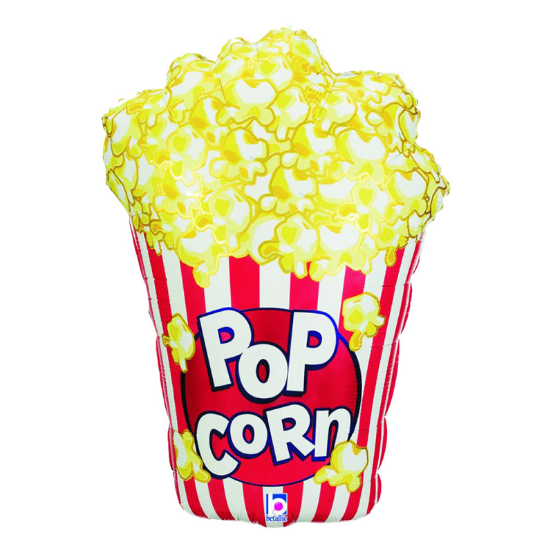 Folieballong Popcorn - 96 cm