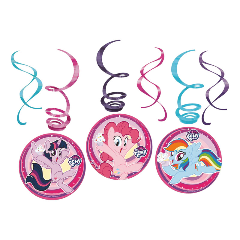 Swirls My Little Pony Hängande Dekoration - 6-pack