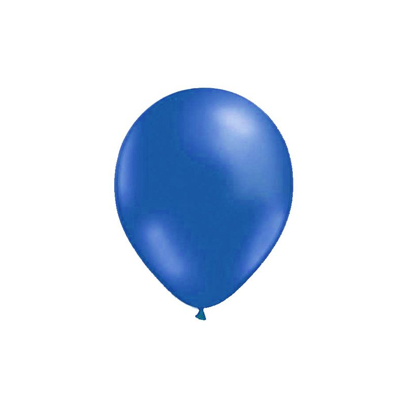 Ballonger Blå Metallic - 10-pack