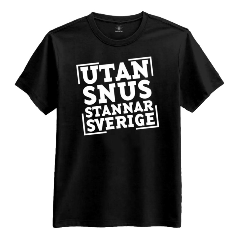 Utan Snus Stannar Sverige T-shirt - Medium
