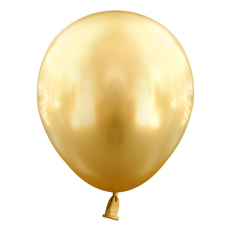 Latexballonger Mini Krom Guld - 100-pack