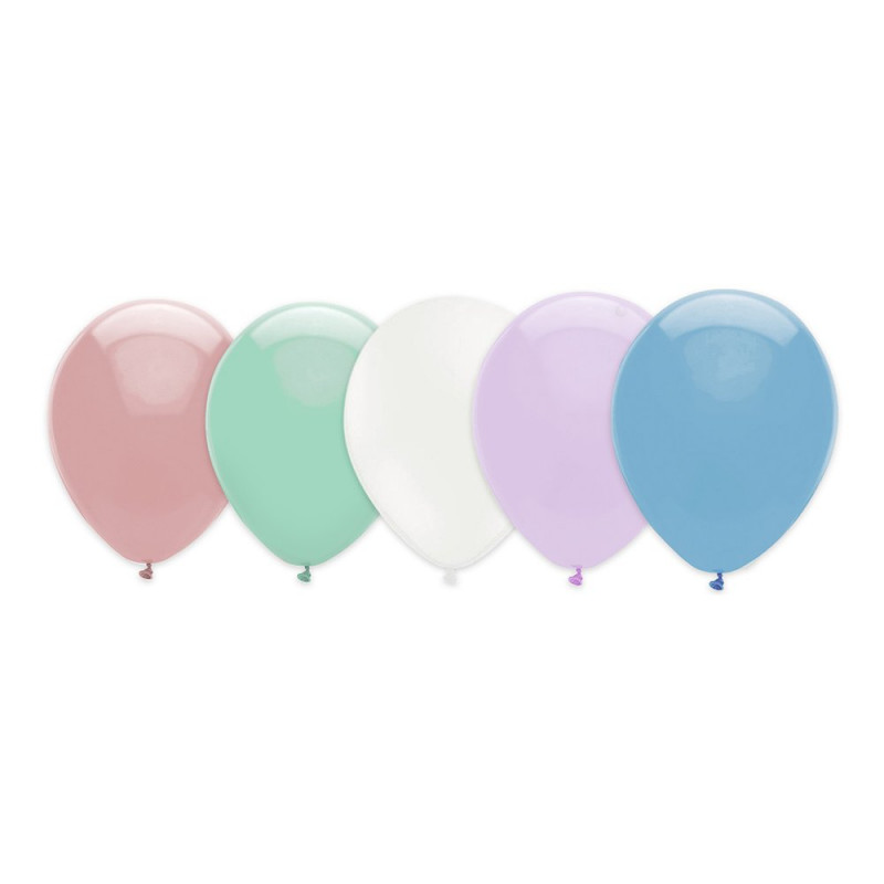 Ballonger Pastell Flerfärgade - 100-pack