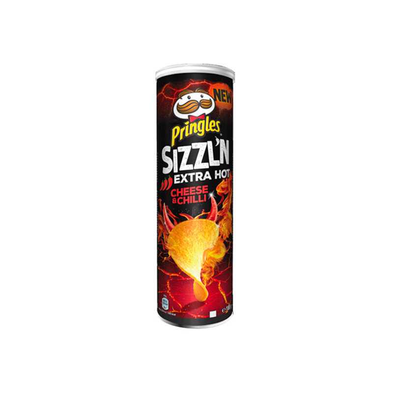 Pringles Sizzl\'n Extra Hot Cheese & Chilli - 180 gram