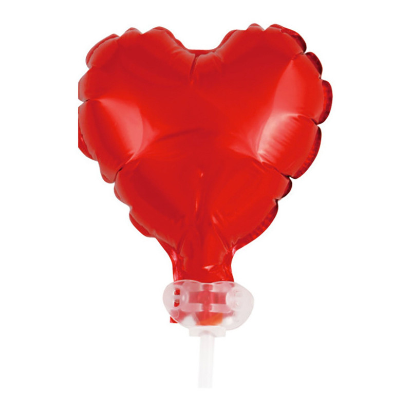 Miniballong Hjärta Röd - 1-pack