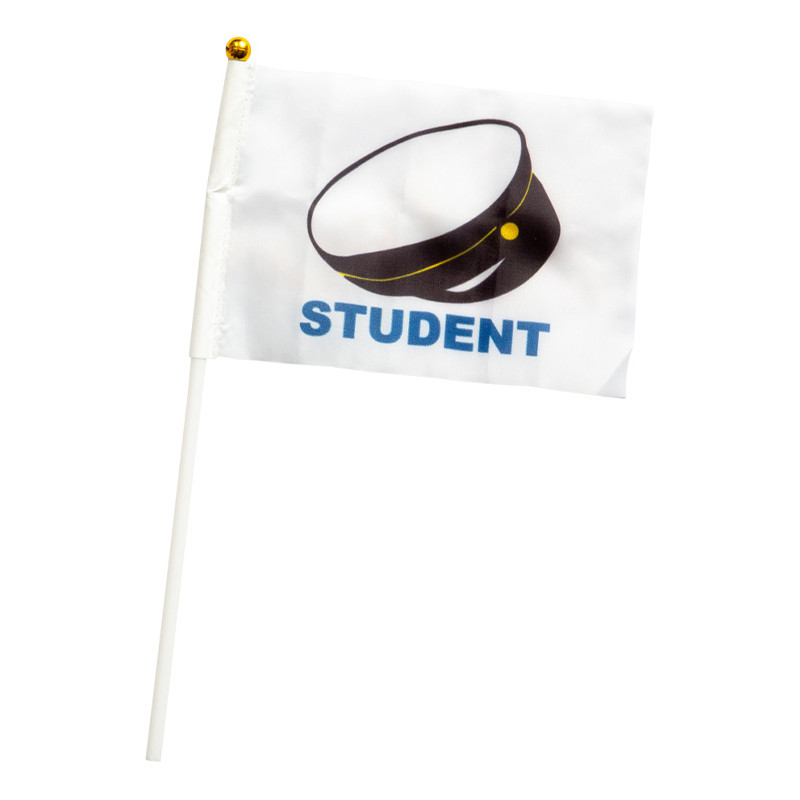 Handflagga Student 6-pack