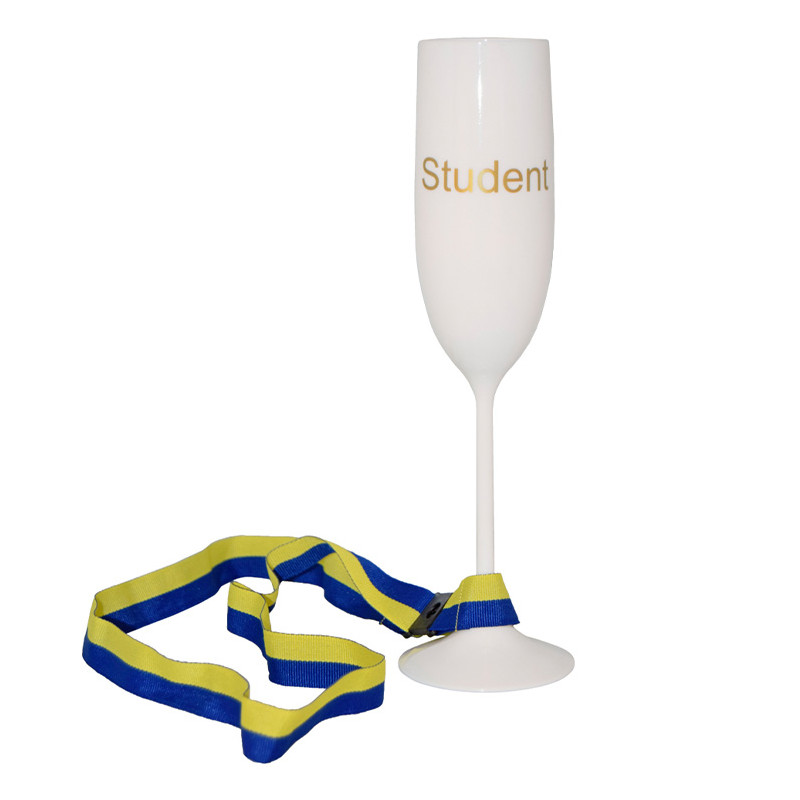 Student Champagneglas Med Band