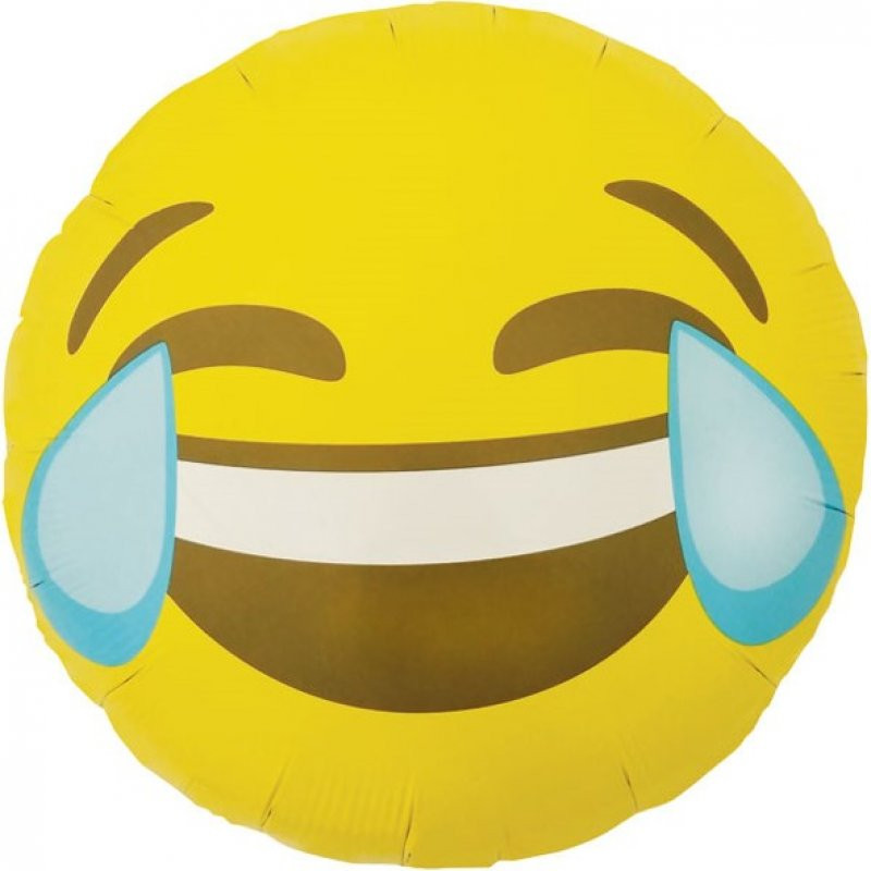 Heliumballong emoji skratta gråta