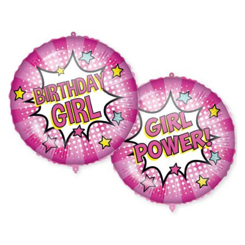 Folieballong \"BIRTHDAY GIRL\"