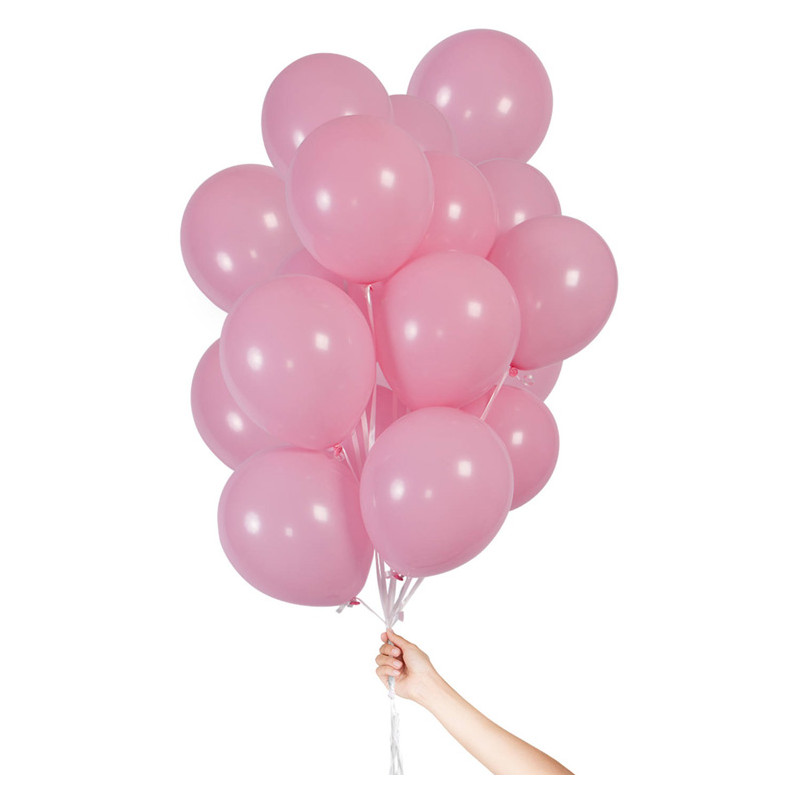 Ballonger Med Ballongsnöre Rosa 30-pack