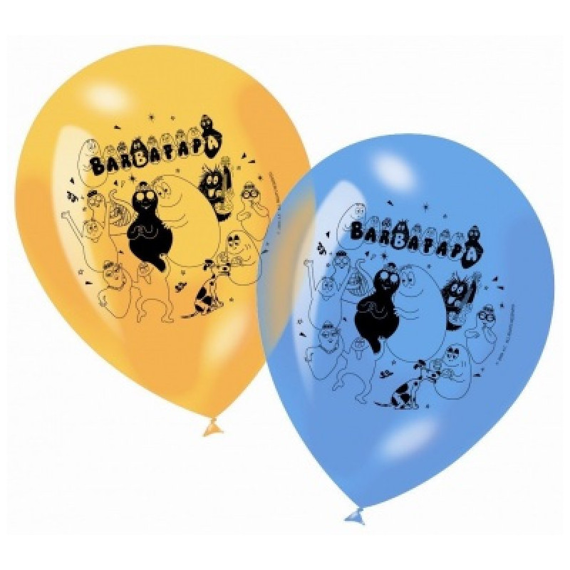 Ballonger Barbapapa flerfärgade 6-pack