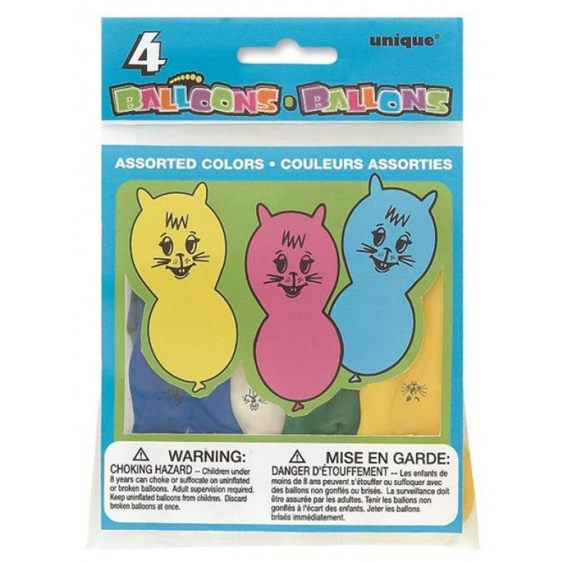 Ballonger katter 4-pack