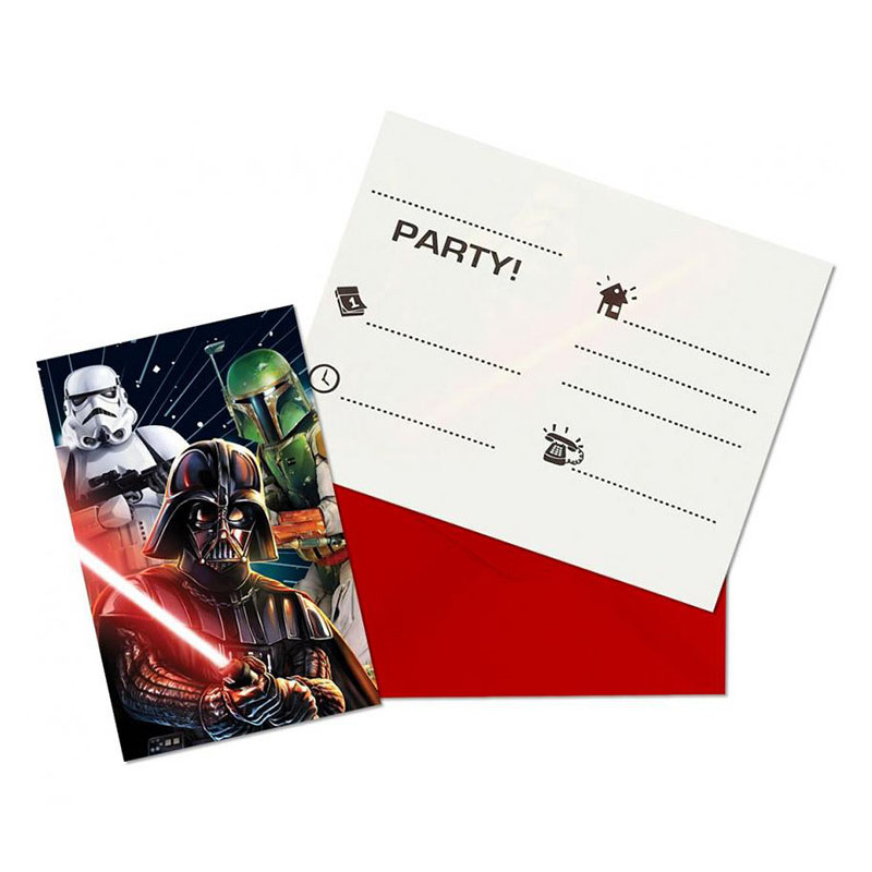 Star Wars Galaxy Inbjudningskort 6-pack