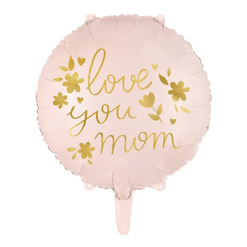 Folieballong \"love you mom\" 45cm