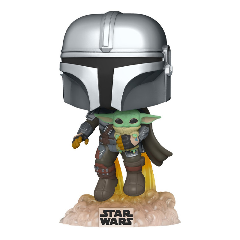 Funko POP! Star Wars The Mandalorian Flying With Jet