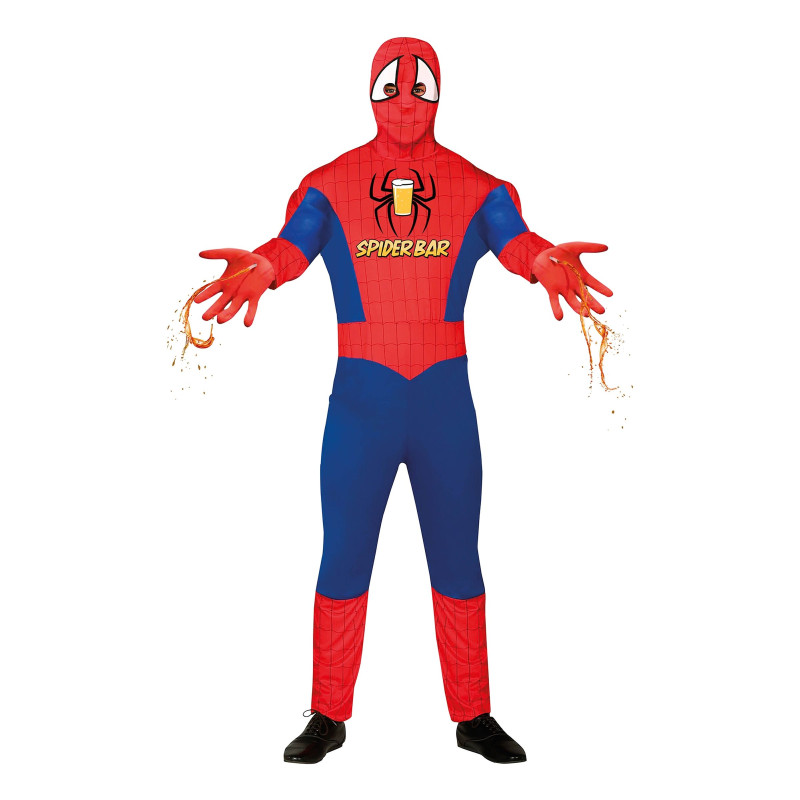 Spiderman med Dispenser Maskeraddräkt - Medium