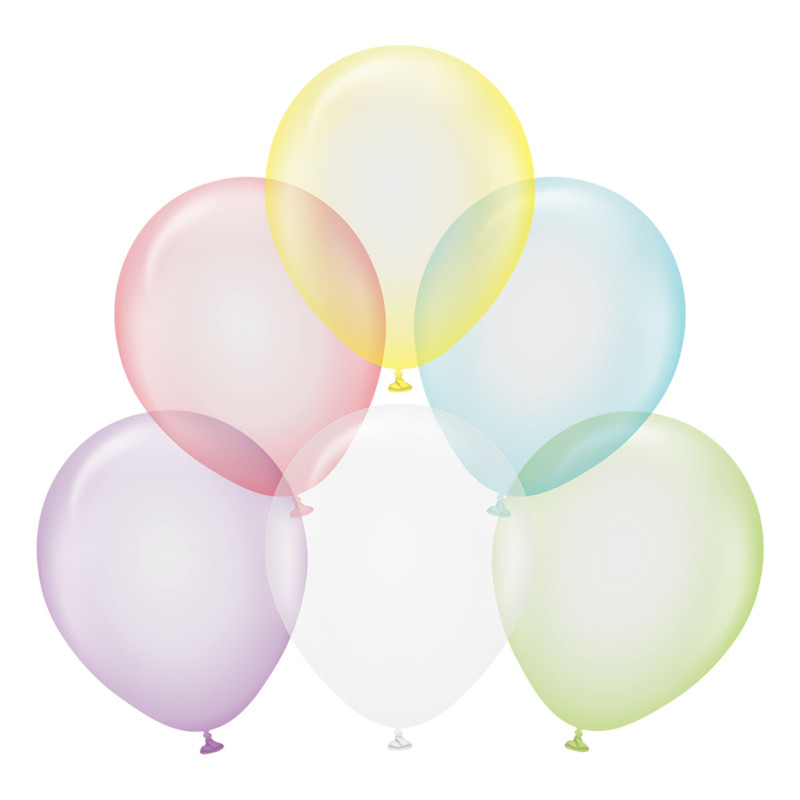 Latexballonger Professional Blandade Färger Pure Crystal - 25-pack