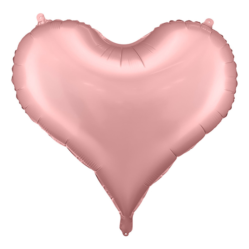 Folieballong Hjärta Rosa