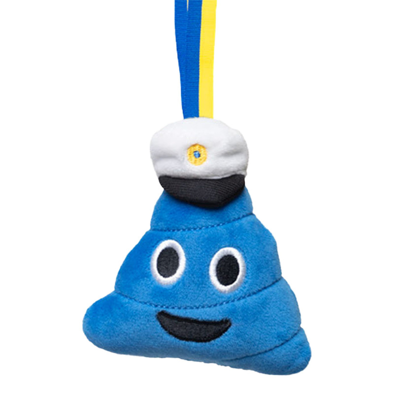 Studentnalle Emoji Poop - Blå