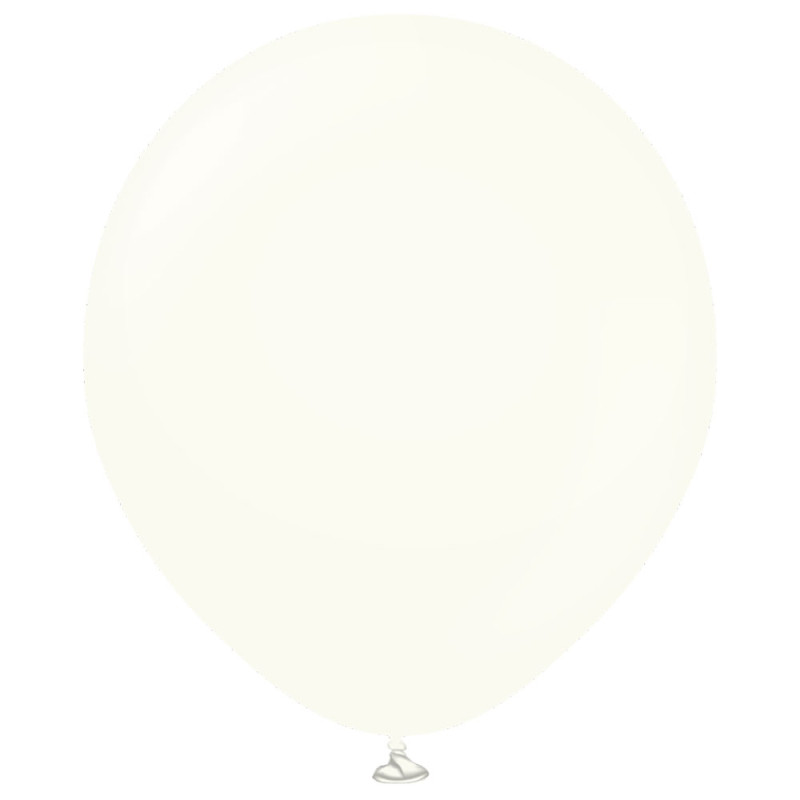 Premium Stora Latexballonger Retro White